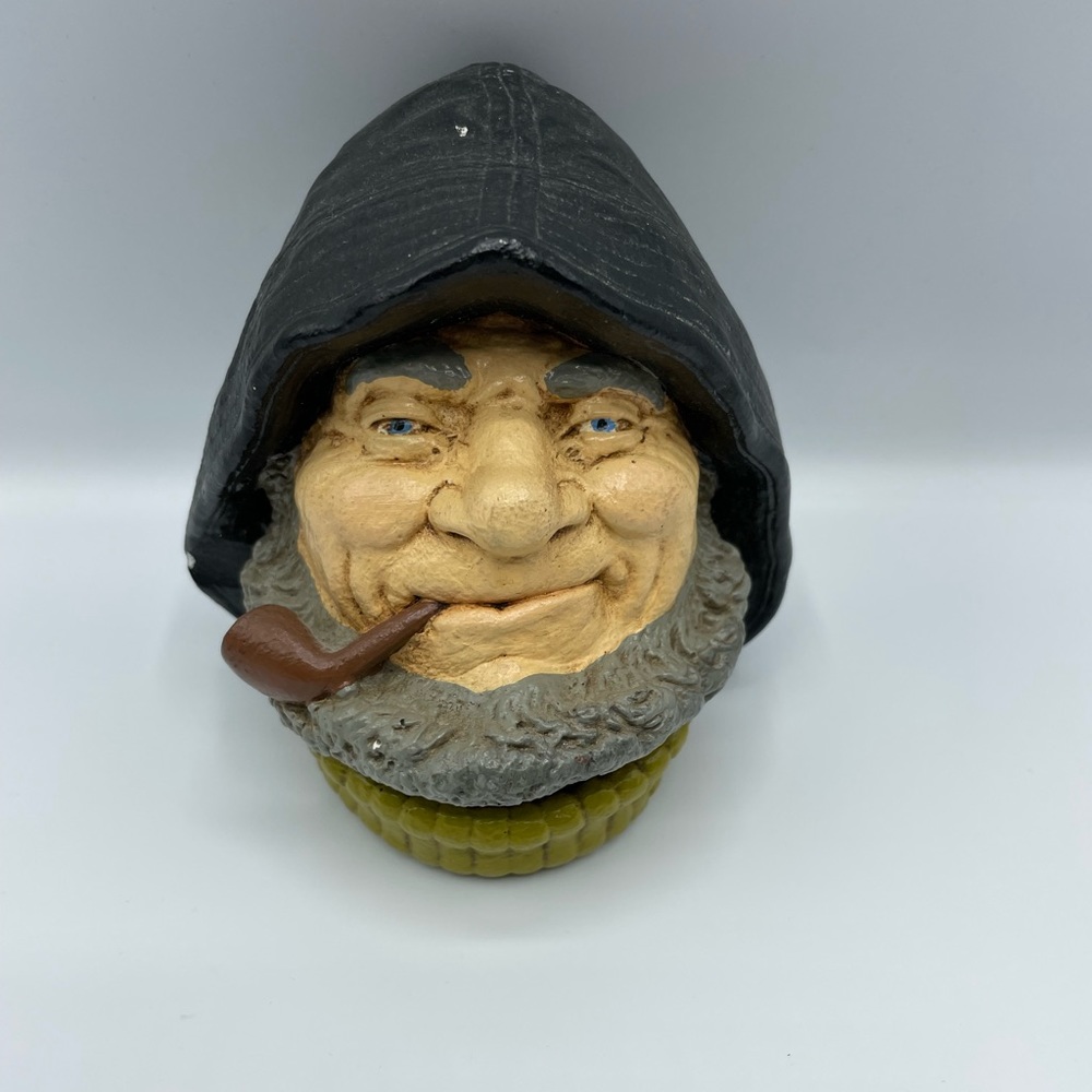 Old Salt Chalkware head wall decor